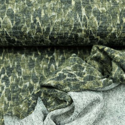 Strickstoff Camouflage grn 0,6 m
