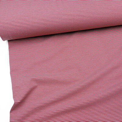 Bio Jersey Stoff Streifen Ringel magenta rot, Premiumqualitt