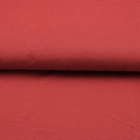 Jersey Stoff Streifen geringelt rot-grau 0,5 m